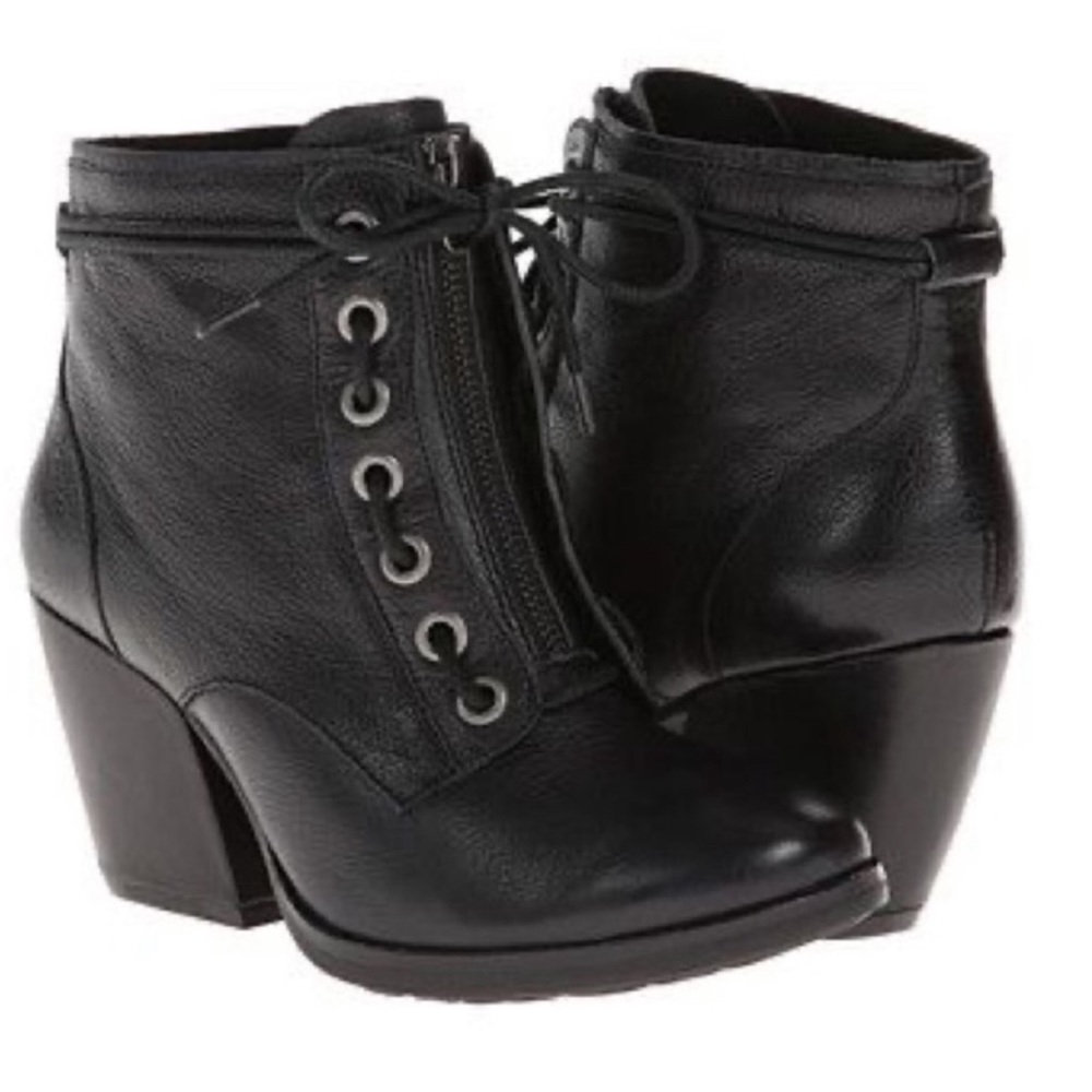 Kork-Ease Leather Lace Up Booties- 9 Anthropologie